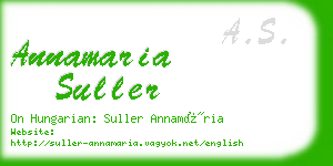 annamaria suller business card